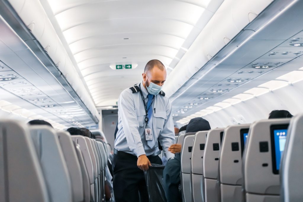 Covid Masks Airplane