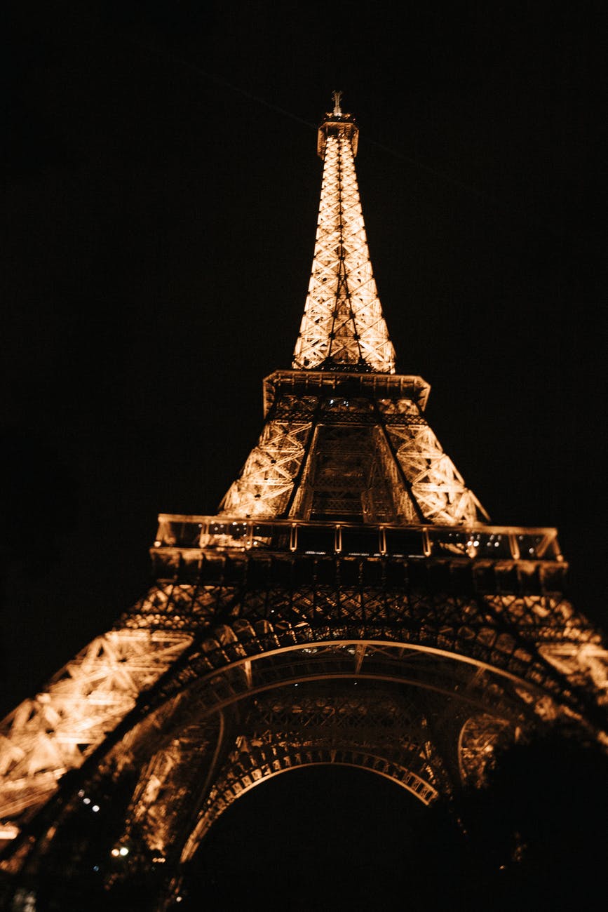 eiffel tower in paris during night time